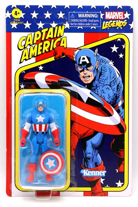 Captain America Hasbro Retro Kenner Marvel Legends 3.75 Inch Figure