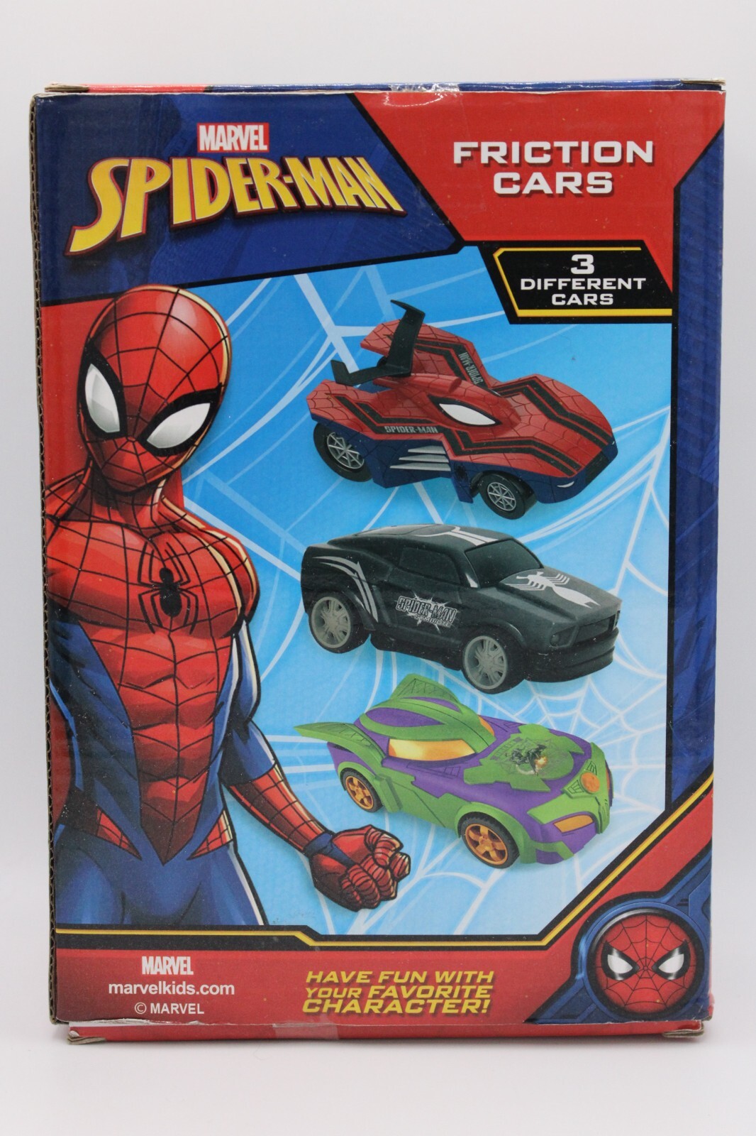 Marvel Spiderman Friction Cars - Spiderman Symbiote Spiderman Green Goblin