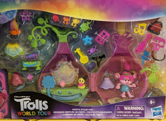 DreamWorks Trolls World Tour Poppy's Stylin' Pod with Poppy Figure Playset 