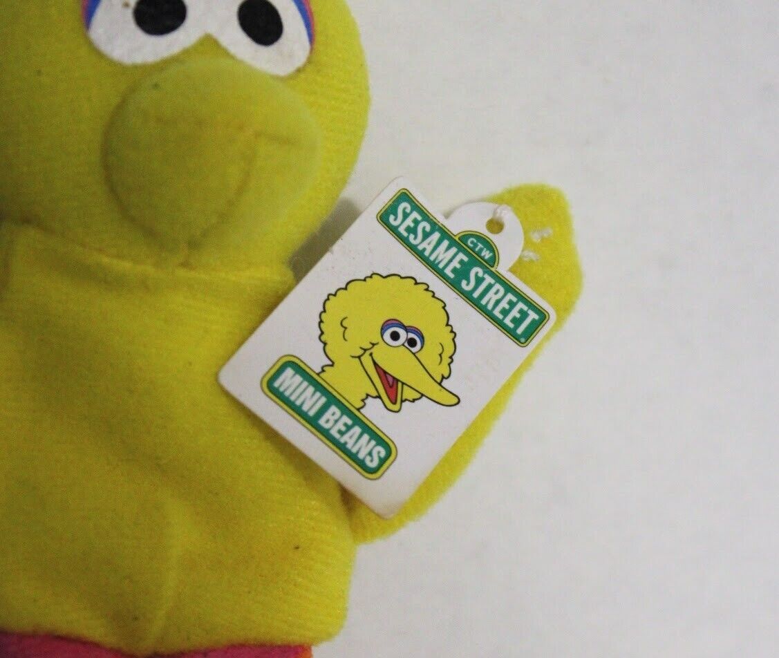 Kellogg Sesame Street Mini Bean Big Bird Beanie Plush VTG 1999 Toy Stuffed