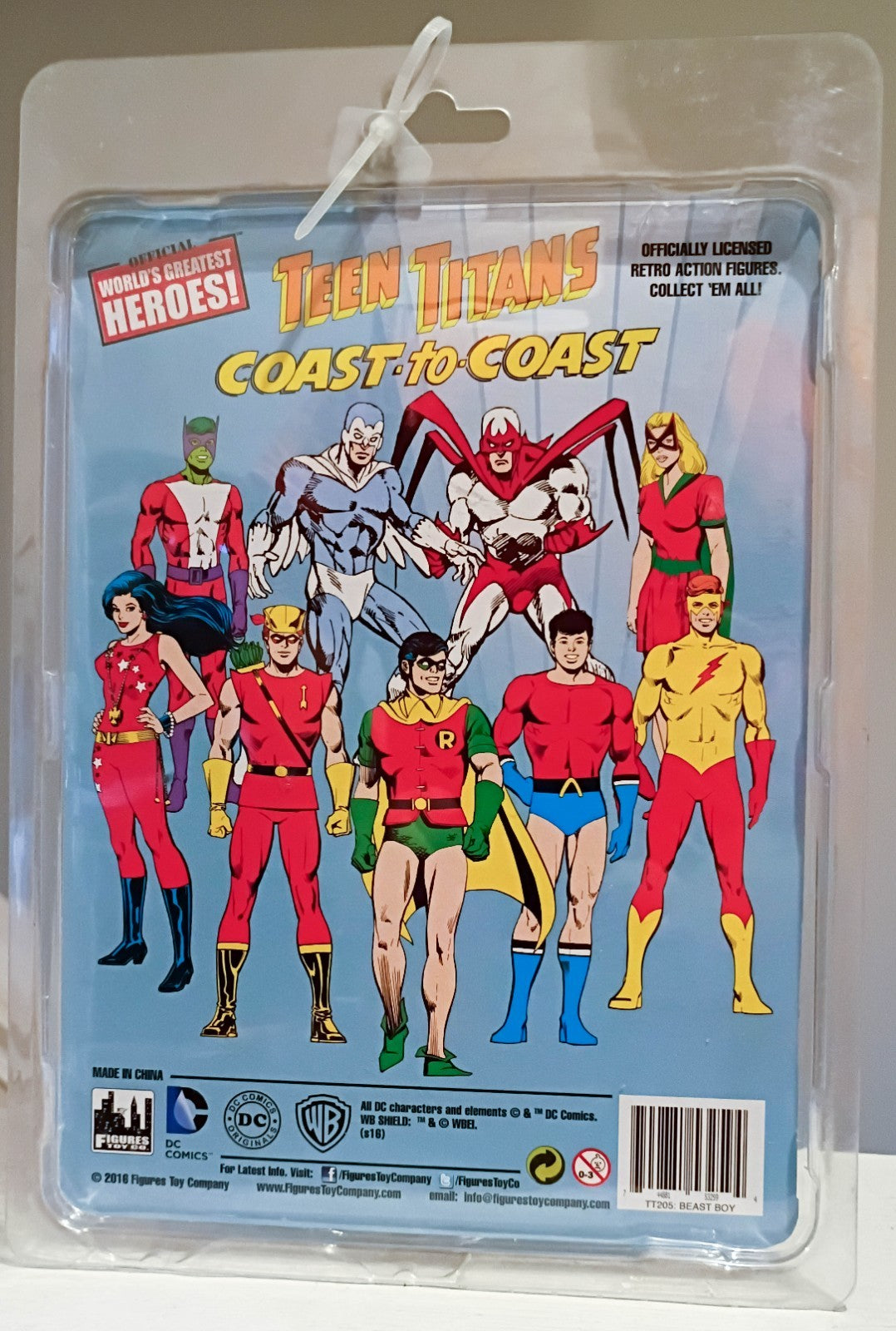 DC Comics Teen Titans West Retro Beast Boy Action Figure (Green) Figures Toy Co