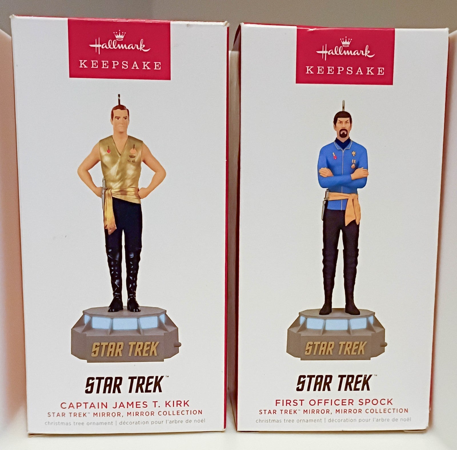 Captain Kirk First Officer Spock Star Trek Mirror Mirror 2021 Hallmark Ornament