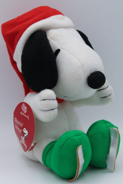 2010 Hallmark Peanuts Christmas 6 Inch "Skatin' Snoopy" New with Tag Plush