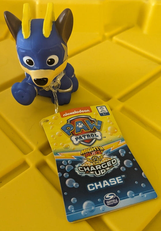 Paw Patrol Bath Toy Mighty Pups Charged Up Chase Bath Squirter Nickelodeon