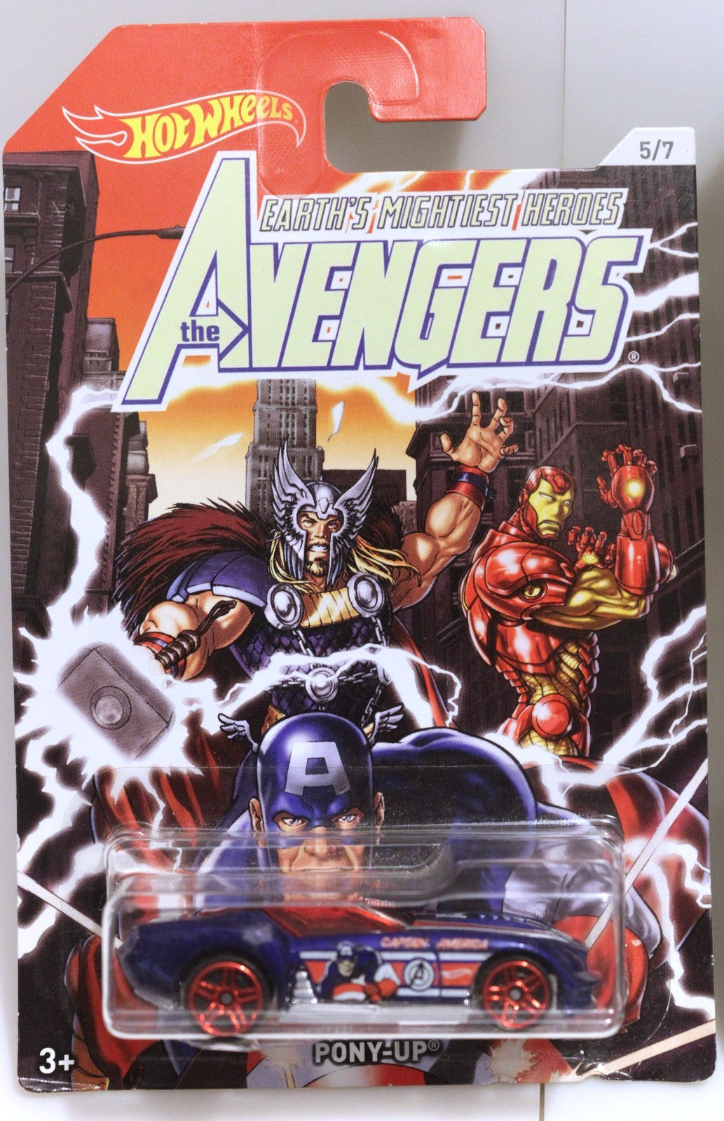 Hot Wheels Avengers Diecast Cars Lot of 3 - Pony-Up,  Horseplay, Scoopa Di Fuego