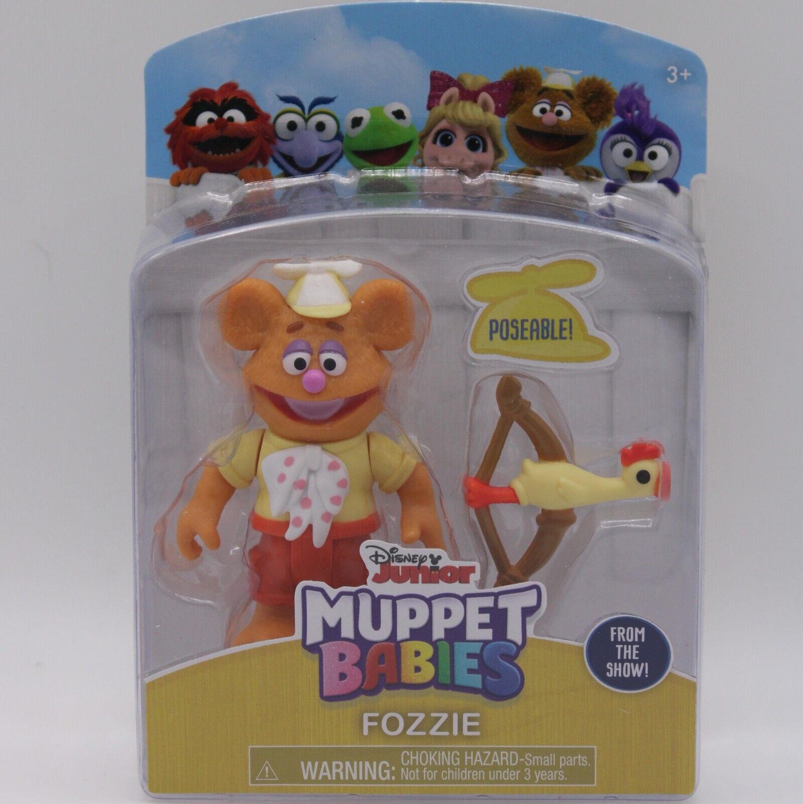 Disney Junior Muppet Babies Poseable 4 Figure Set Kermit Fozzie Summer & Piggy