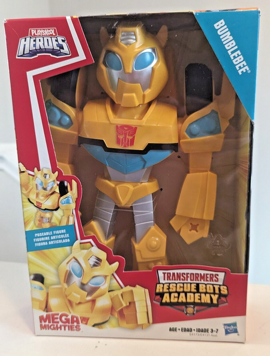 Transformers Rescue Bots Academy Mega Mighties Bumblebee Figure Slight Box Issue