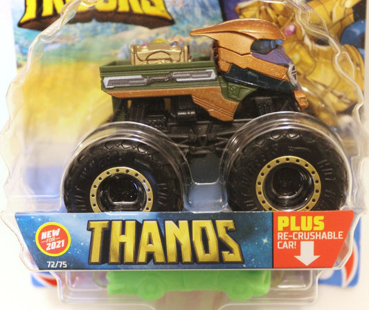Hot Wheels Monster Trucks Thanos (with Crushable Car) - Marvel