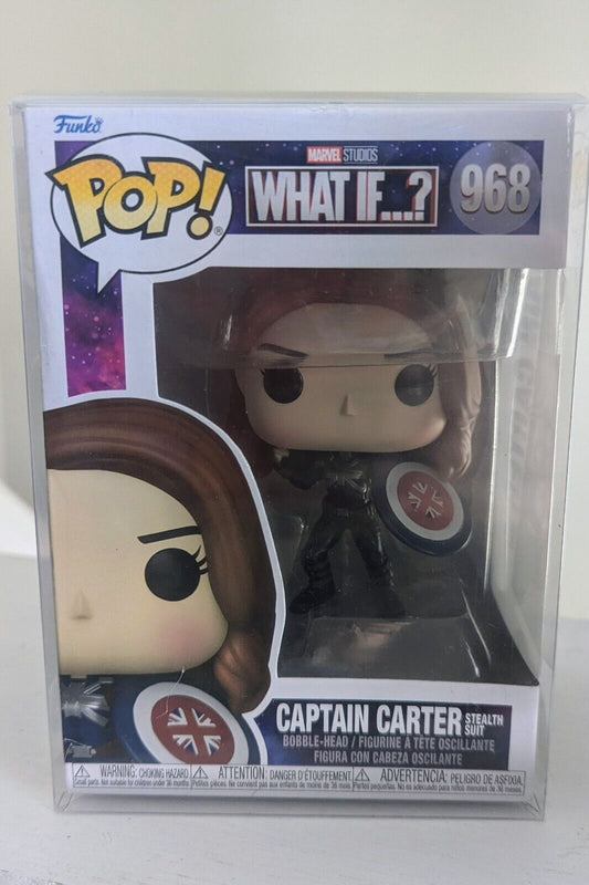 Funko POP! Marvel Studio What If...? Bobble-Head 968 Captain Carter Stealth Suit