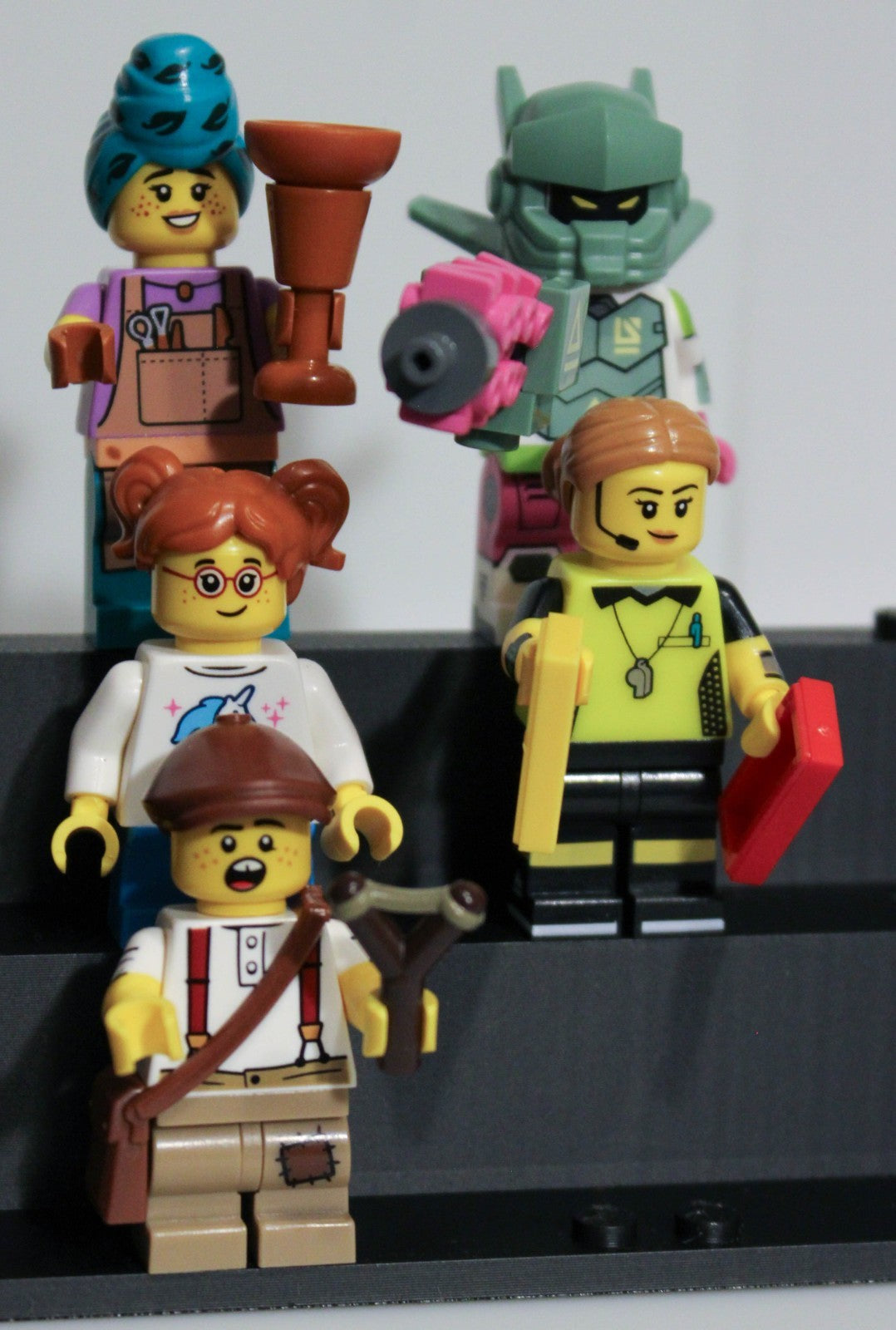 LEGO 71037 Minifigure Series 24 Lot Of 5 - Robot Warrior/Referee/Rockin' Horse