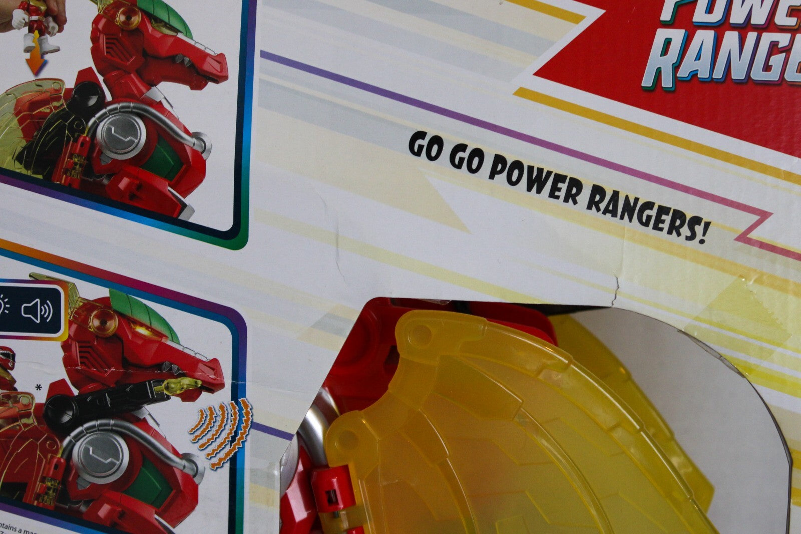 Power Rangers - Dragon Thunderzord & Red Ranger PlaySkool Heroes 14 Inch Figure