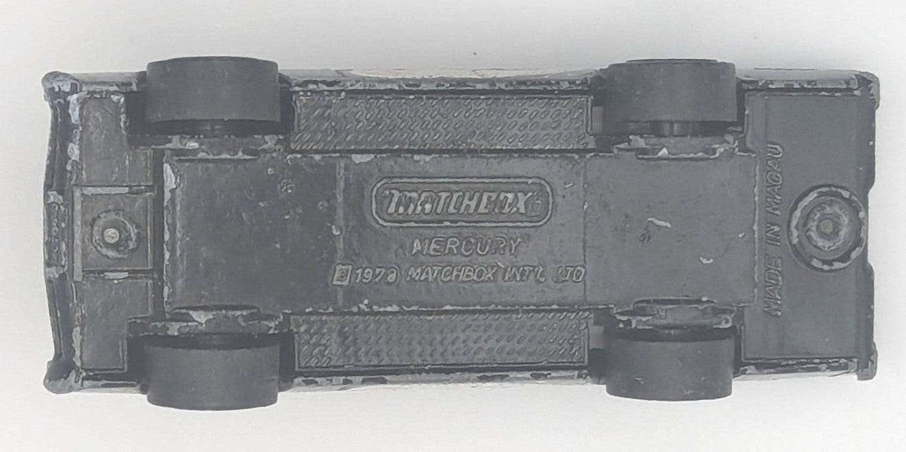Mercury Welcome Back Hailey's Comet 1978 Matchbox Lesney Vintage Black Car