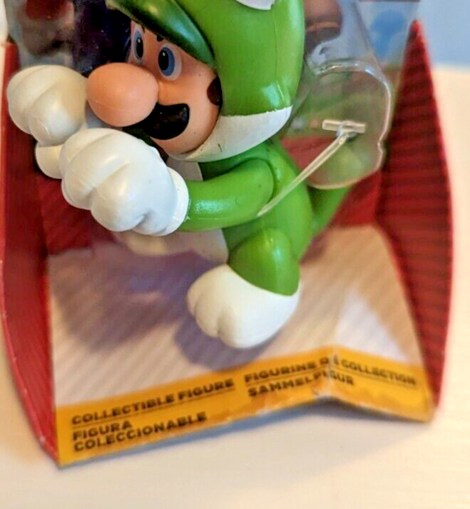 Cat Luigi 2.5" Action Figure Jakks Pacific Super Mario (Some Packaging Issues)