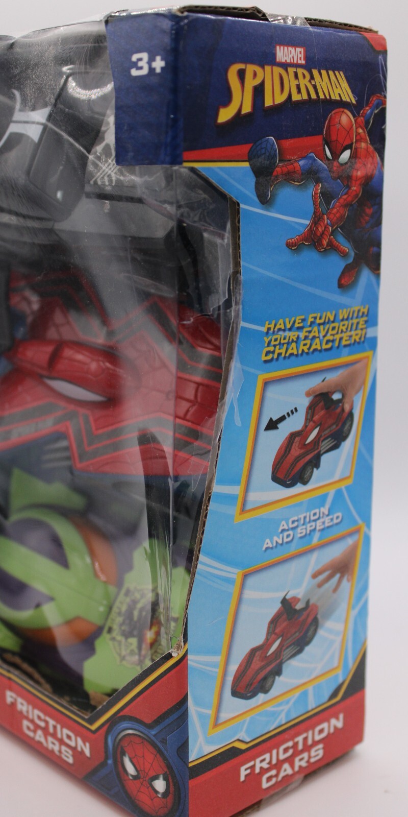 Marvel Spiderman Friction Cars - Spiderman Symbiote Spiderman Green Goblin