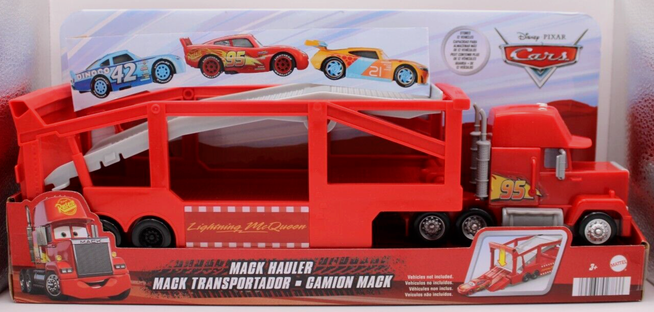 Mattel Disney & Pixar Cars Mack Hauler 13 Inch Transporter Truck w/ Ramp