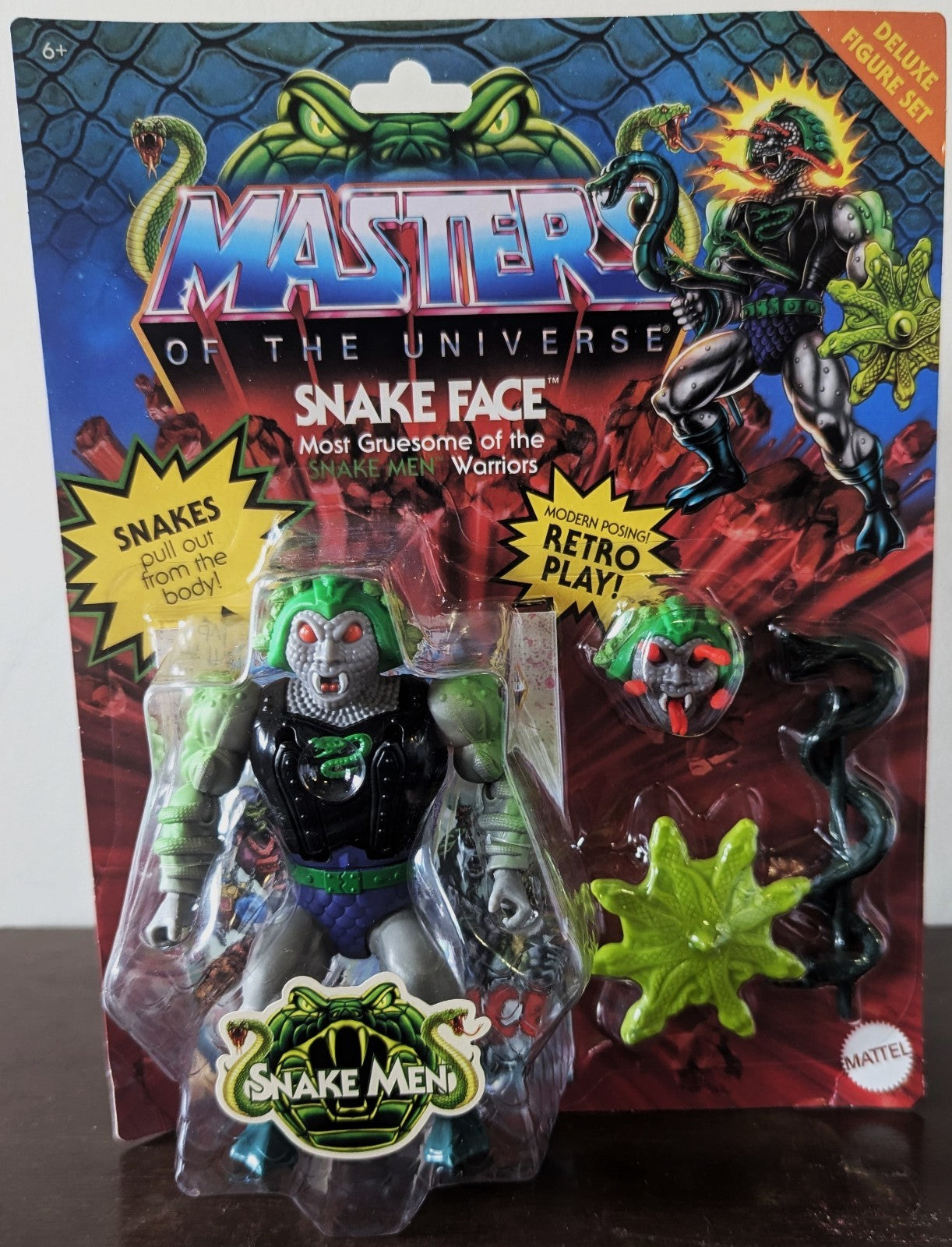 Mattel MOTU Masters of the Universe Origins Deluxe Snake Face 2022 New MOSC