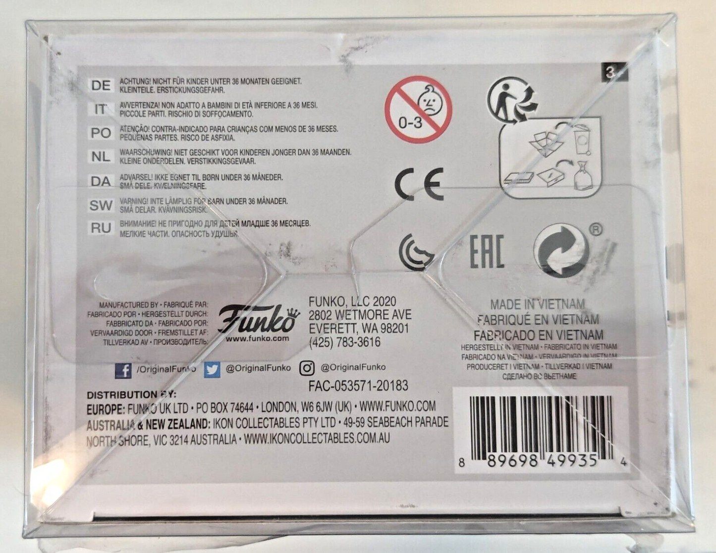 Funko Pop! Disney Haunted Mansion Portraits Alexander Nitrokoff 804 w/ Protector