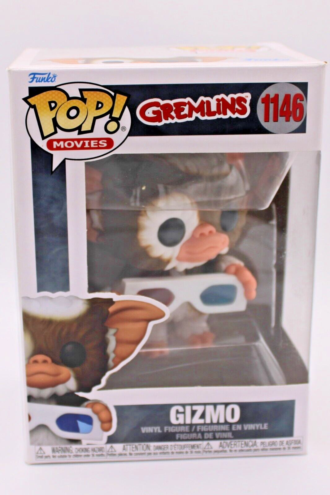 Funko Pop! Gremlins Lot Gizmo & Gremlin 3D Glasses - Minor Wear with Protectors