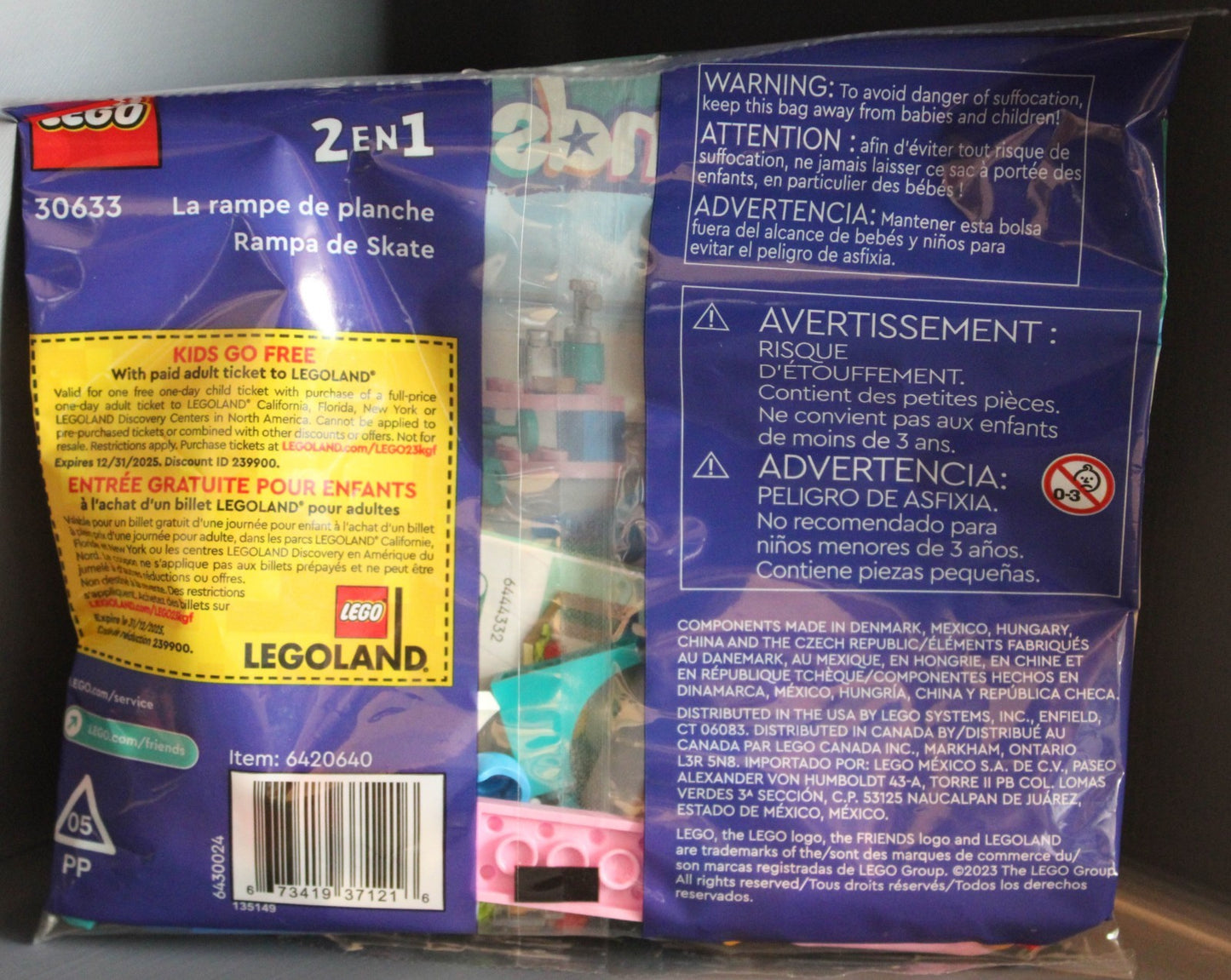 4 LEGO Friends - Vet Clinic Rescue Buggy, Beach Cleanup, Skate Ramp, Park Picnic