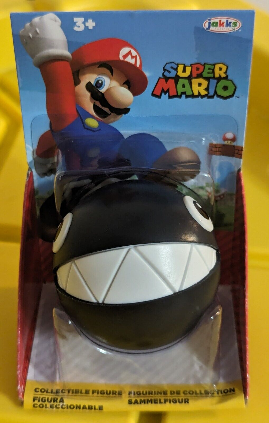 Super Mario Chain Chomp 2.5 inch Figures by JAKKS Pacific Checklane Packaging