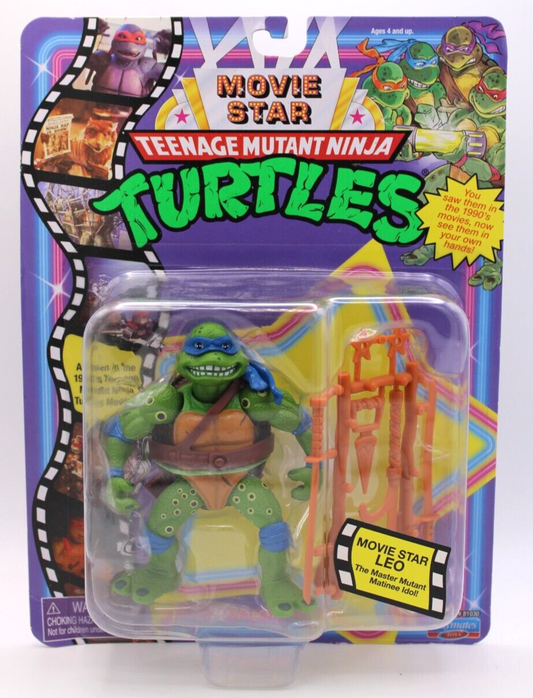 2023 Retro Playmates Teenage Mutant Ninja Turtles Movie Star Leo (Damaged Card)