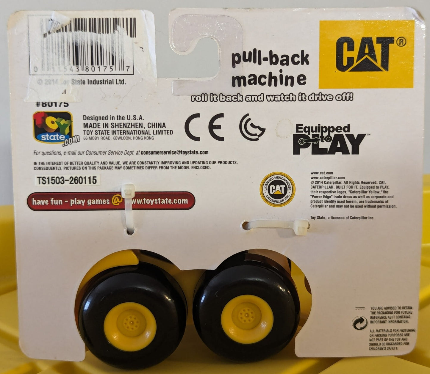 CAT Caterpillar Loader Construction Vehicle Pull Back & Go Machines