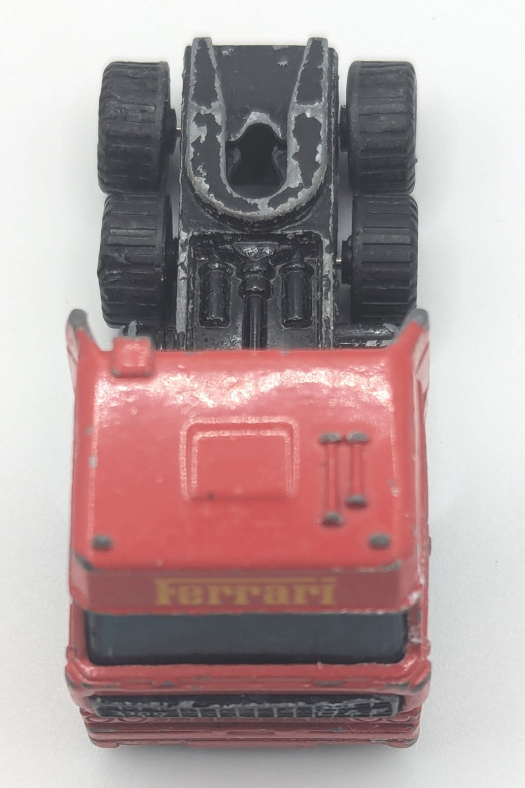 1987 Matchbox DAF Space Cab 3300 Ferrari Transporter Truck Trailer Diecast 1:86