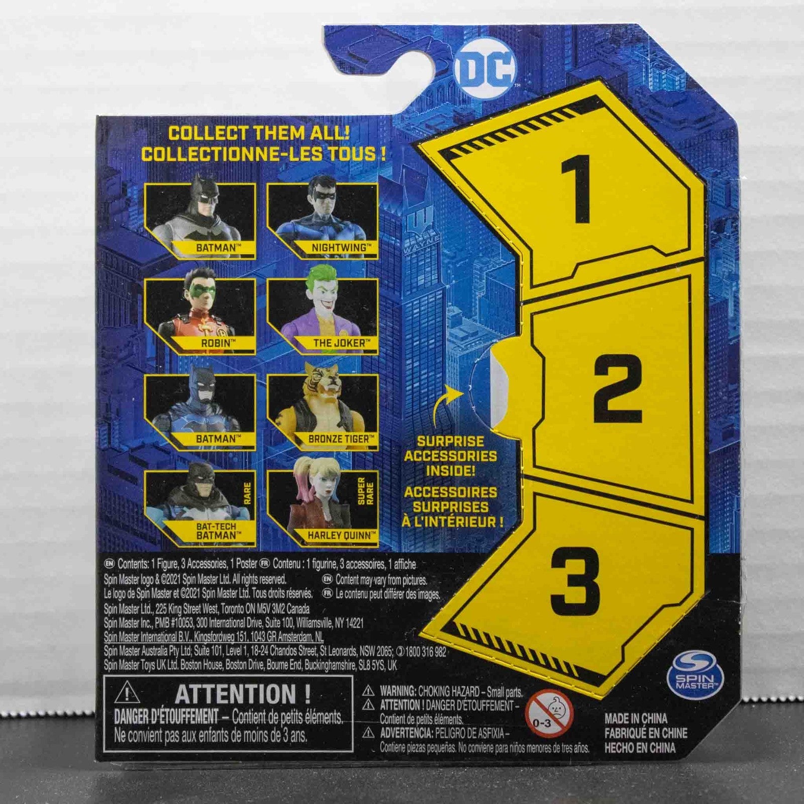 Lot of 3 Spinmaster Batman Action Figures - Combat Batman & Bat-Tech Versions