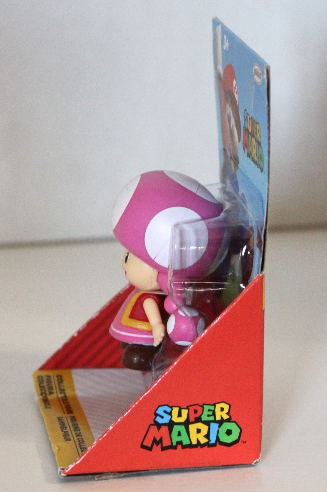 Jakks Pacific Super Mario 2 Inch Toadette  Action Figure (Checklane Packaging)