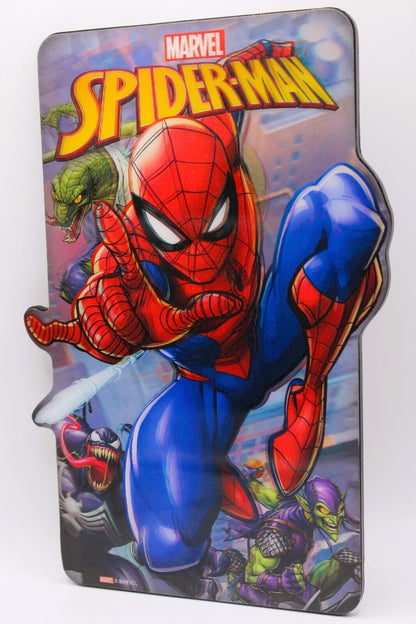 Marvel • Spider-Man • Lenticular 3D Wall Decor •  8 Inch x 11 Inch Fiberboard