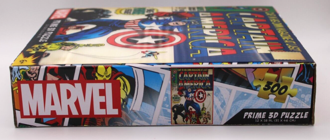 Prime 3D LTD Lenticular Marvel Comics Captain America 300 Piece Puzzle - #100