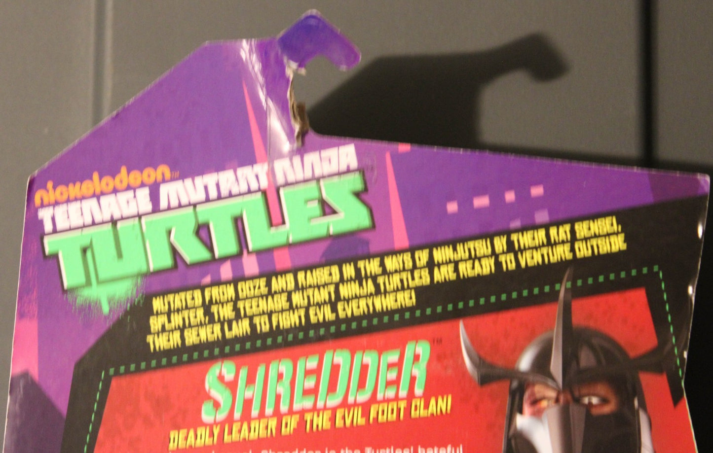 Teenage Mutant Ninja Turtles 2012 Shredder 4.5" Figure 2024 (Slight Pack Issue)