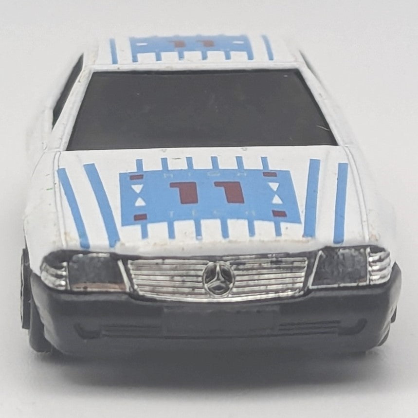 Yat Ming #812 Mercedes-Benz 500 SL White 1:64 Scale Diecast Car