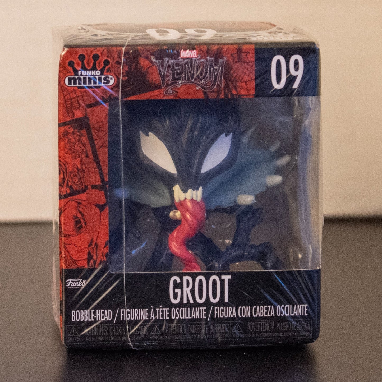 Funko Marvel Venom Minis Iron Man Black Panther Groot Vinyl Figures Set of 4