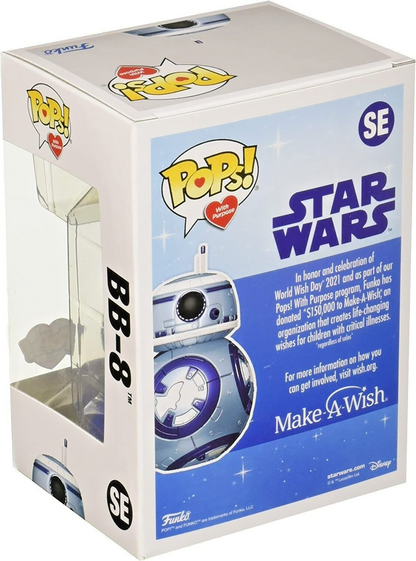 Funko Pop! Star Wars: Make-A-Wish - BB-8 (Metallic) Special Edition w/ Protector