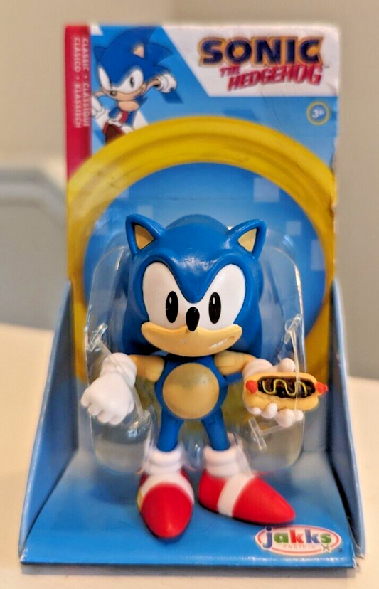 Classic Sonic The Hedgehog Chili Dog 2.5 inch Figure (Checklane Packaging) New