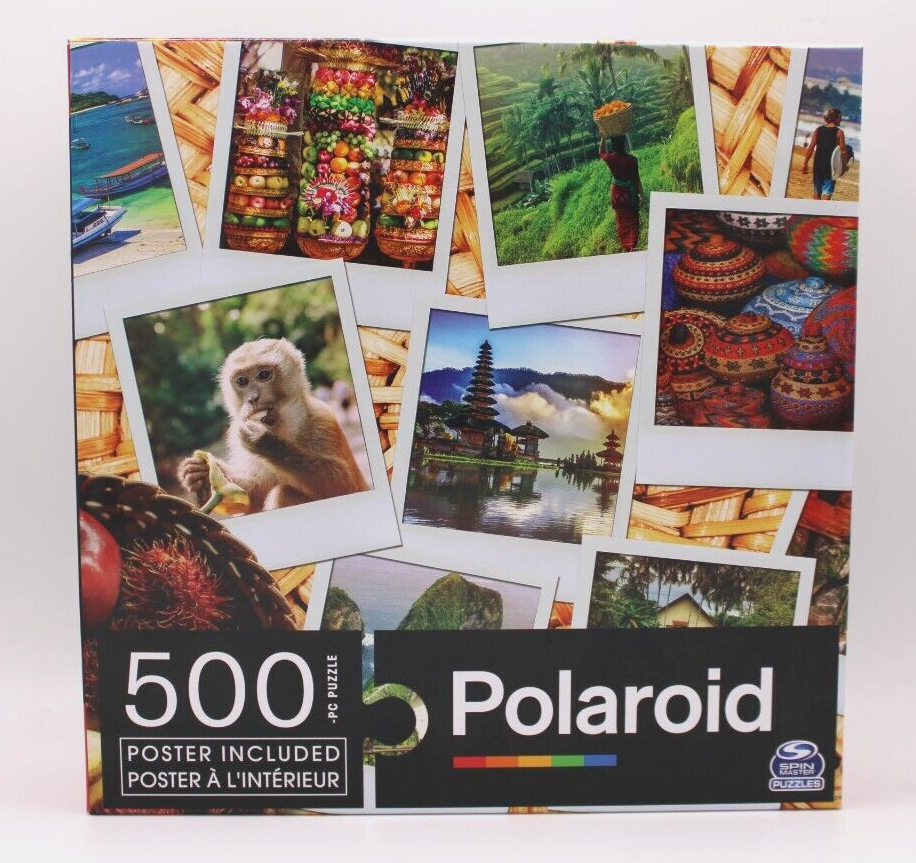 Spin Masters Polaroid "Bouncing Around Bali" - 500 Pcs Jigsaw Puzzle 24" x 18".