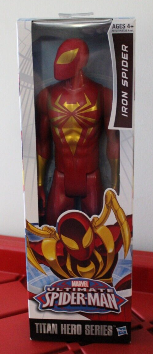 Hasbro Red & Gold 2019 Marvel Ultimate Spider-Man Titan Hero Series Iron Spider