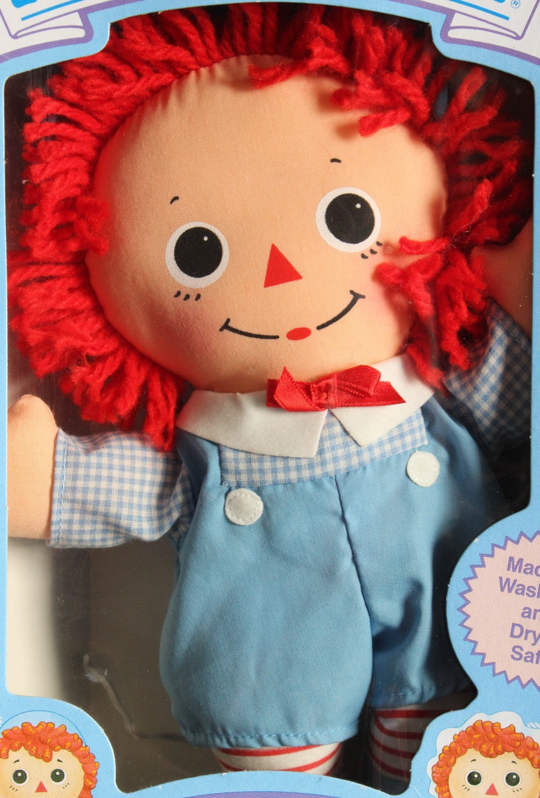 1989 Baby Raggedy Andy The Original Doll With a Heart Playskool 8 Inch Doll