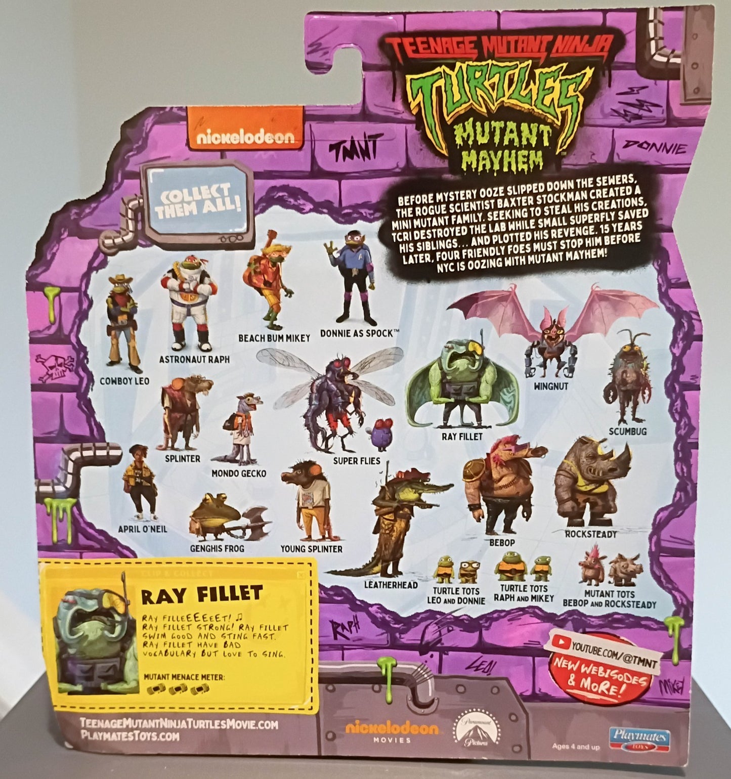 Teenage Mutant Ninja Turtles Mutant Mayhem Ray Fillet Action Figure The Man-Ray