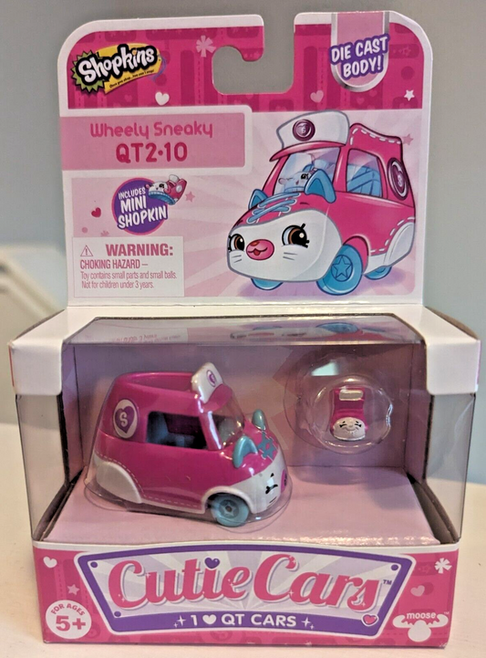 Shopkins Cutie Cars Qt2-10 Wheely Sneaky Die-Cast Car Mini Retired