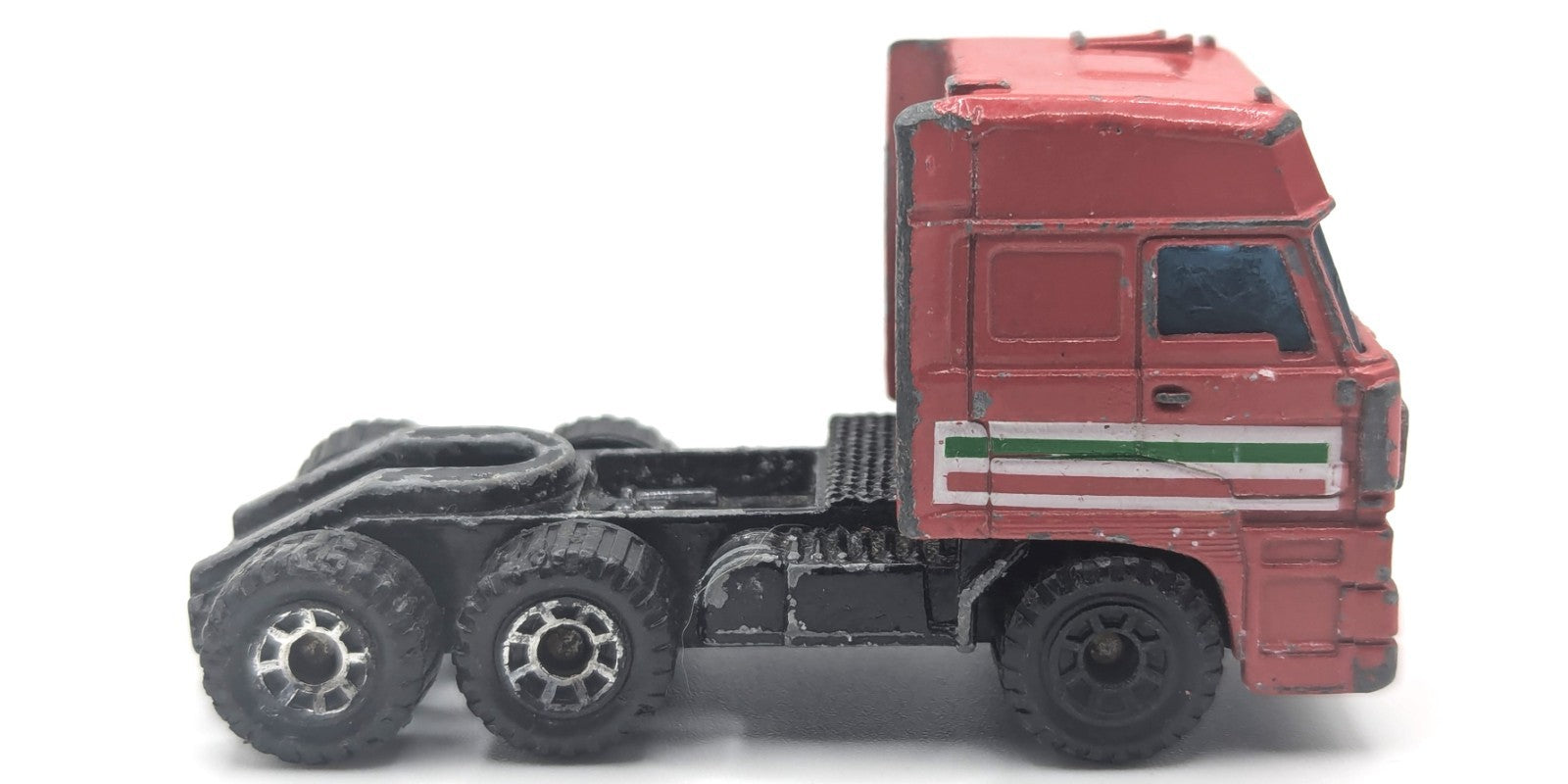 1987 Matchbox DAF Space Cab 3300 Ferrari Transporter Truck Trailer Diecast 1:86