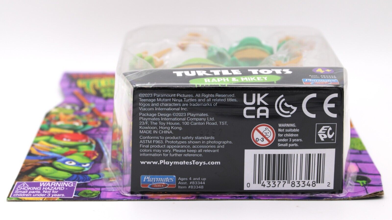 Teenage Mutant Ninja Turtles Mutant Mayhem Turtle Tots Raph & Mikey Figures
