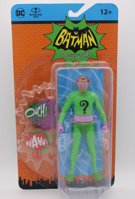 McFarlane Toys The Riddler Batman Classic TV Series Retro 6" Figure Slight Tear