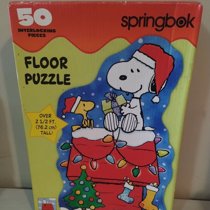 Snoopy Floor 50 Piece Puzzle 2.5 Feet Tall Springbok by Hallmark  Some Shelfwear