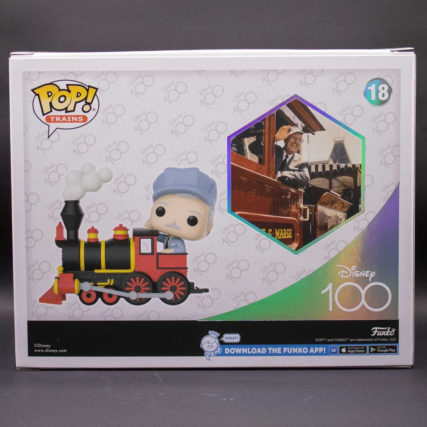 Funko Pop! Trains Disney 100 Walt Disney On Engine #18 Amazon Exclusive