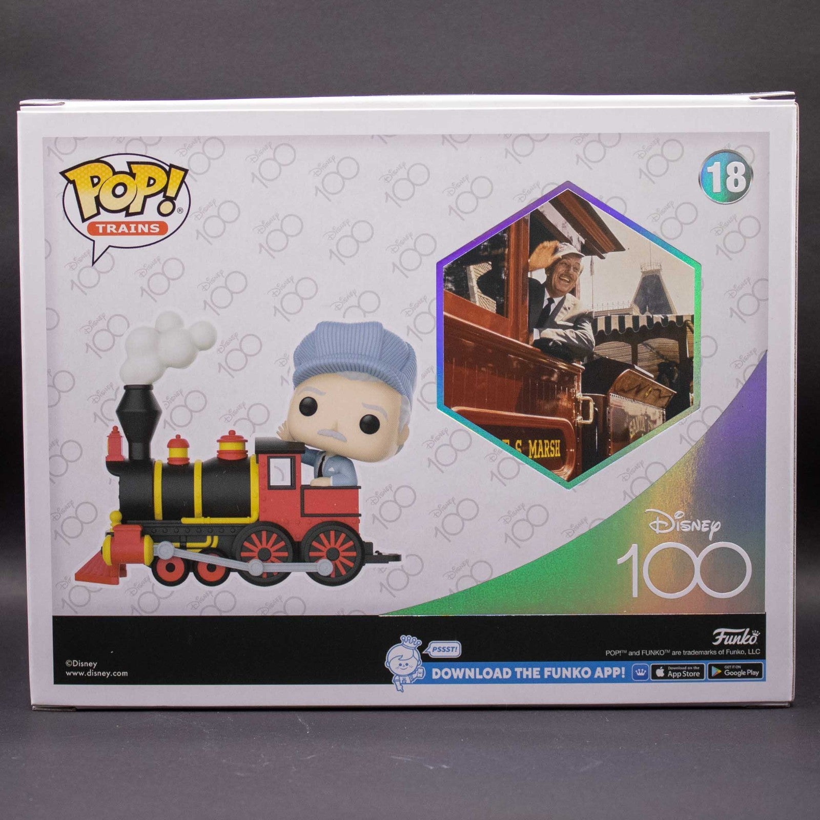 Funko Pop! Trains Disney 100 Walt Disney On Engine #18 Amazon Exclusive