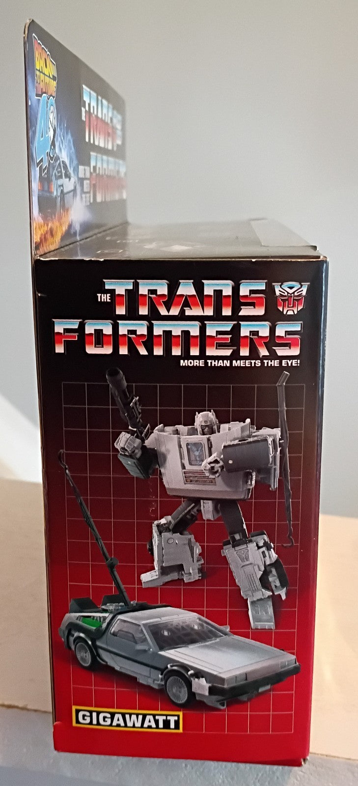Hasbro Transformers Back to the Future 40th Anniversary Gigawatt Delorean Figure