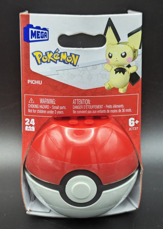 MEGA - Pokemon Pokeball Evergreen Set - PICHU in Poke Ball (24 Pieces) JCT37