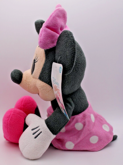 Disney Baby Minnie Mouse Pastel Baby Pink 14 Inch Plush Stuffed Animal